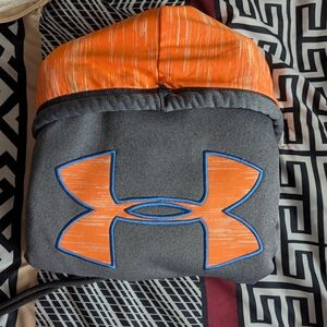 Under Armour Gray and Orange Hoodie